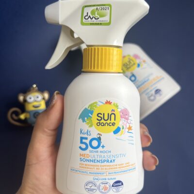 اسپری ضدآفتاب کودکان SPF 50 MED Ultra Sensitiv سان دنس